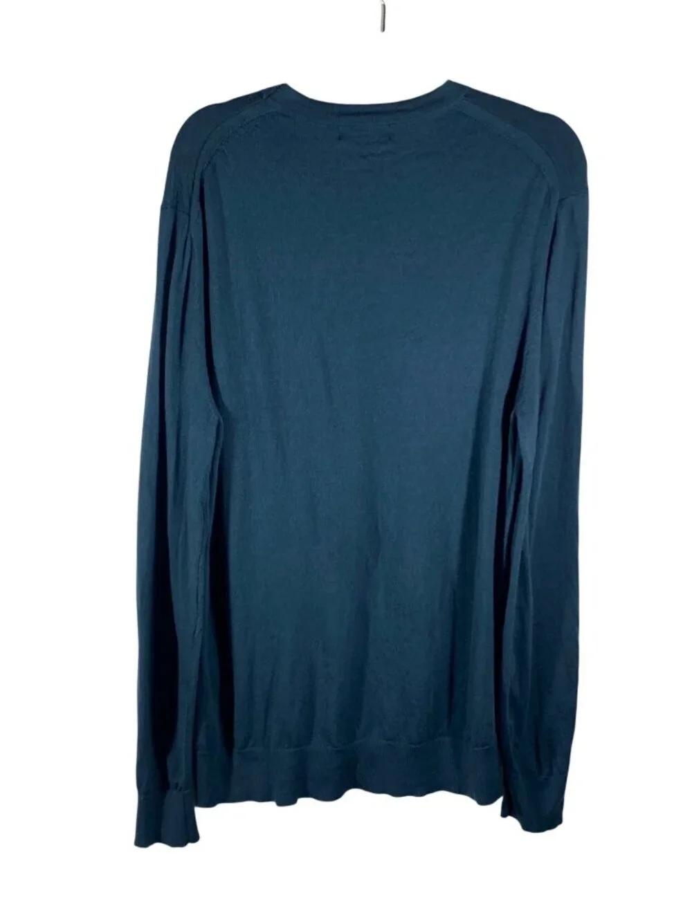 Banana Republic Mens XL Merino Wool Crewneck Sweater Blue Lightweight Knit